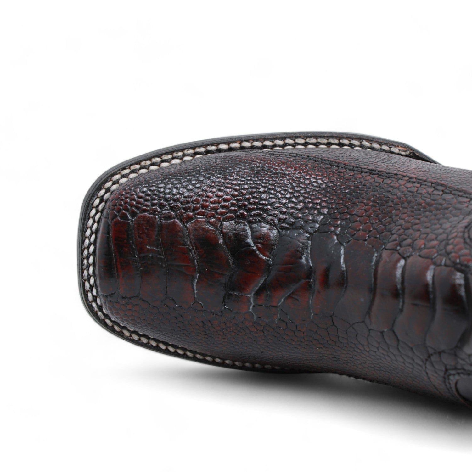 Wild West Ostrich Leg Ranch Toe Cowboy Boots