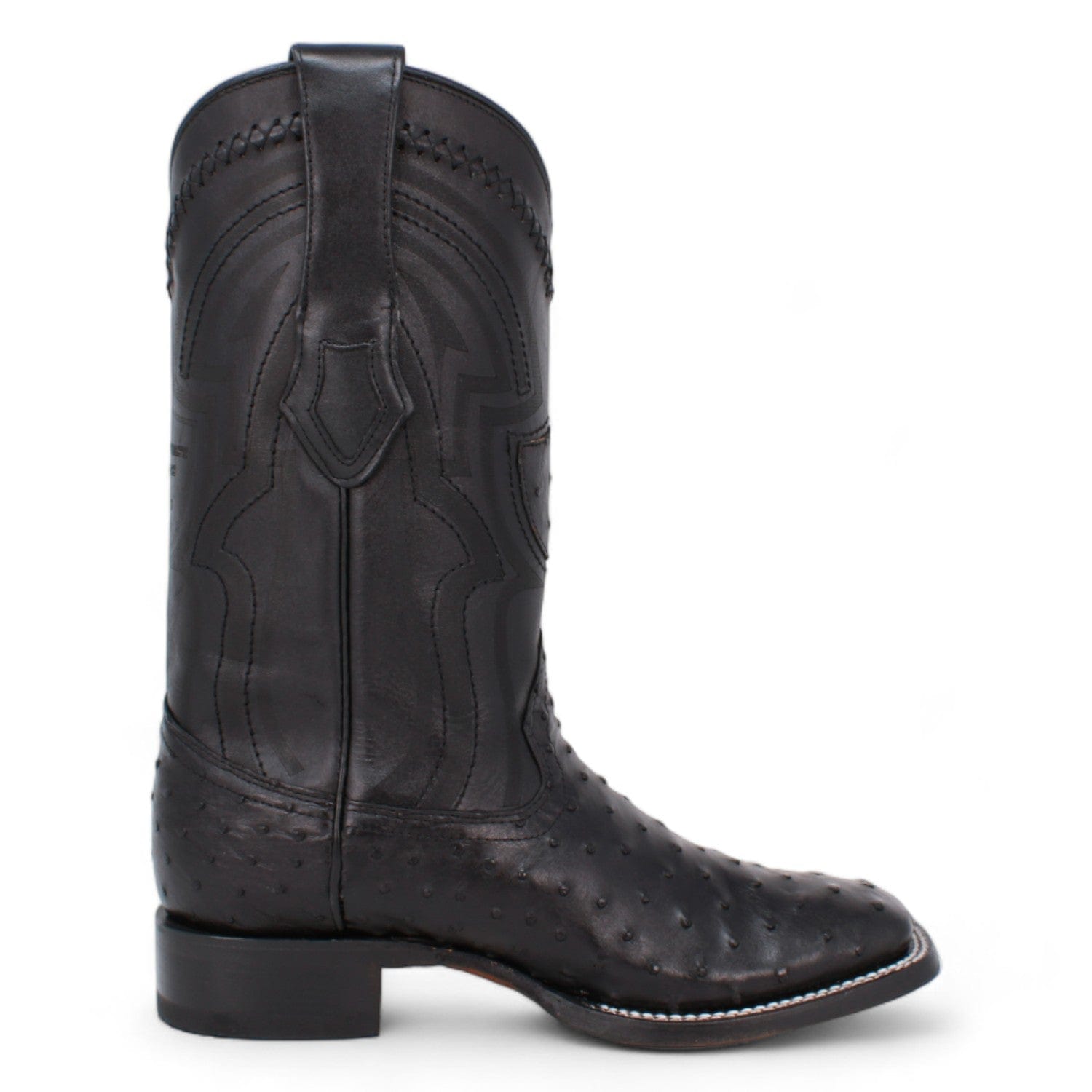 Wild West Ostrich Skin Ranch Toe Boots for Men