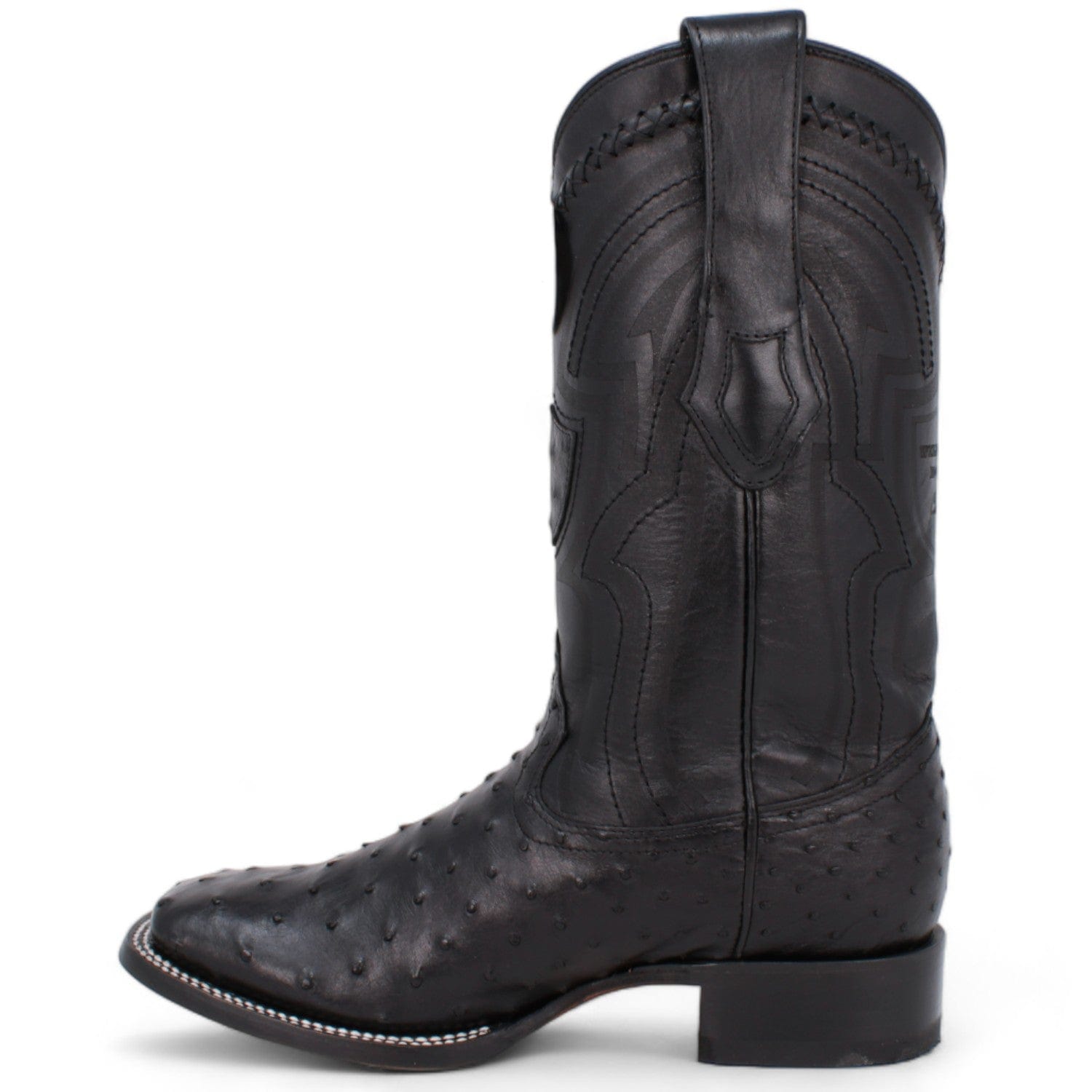 Wild West Ostrich Skin Ranch Toe Boots for Men