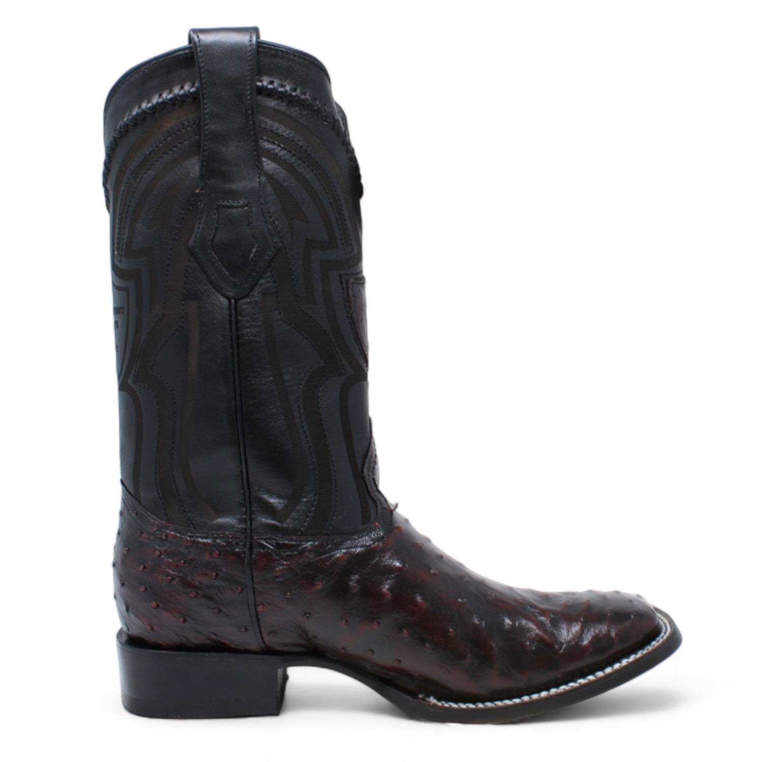 Wild West Ostrich Skin Ranch Toe Boots for Men