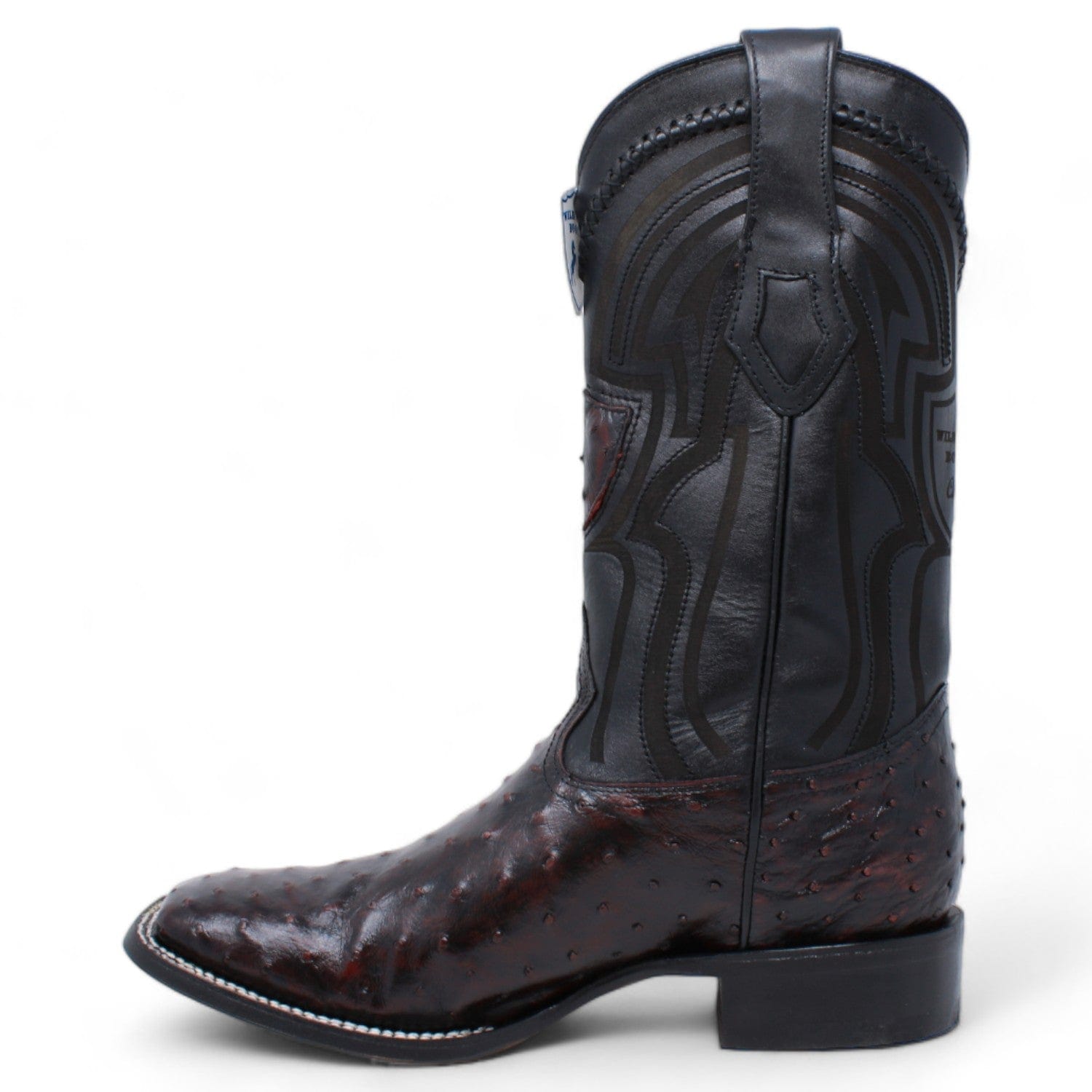 Wild West Ostrich Skin Ranch Toe Boots for Men