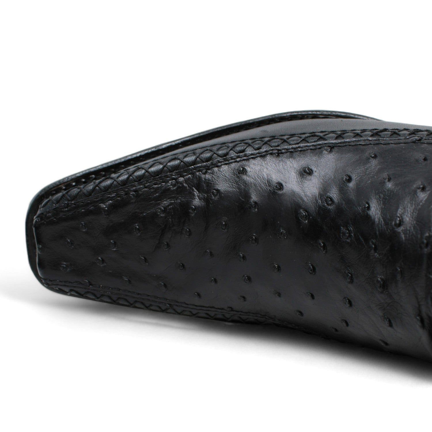 Wild West Ostrich & Deer Skin Square Toe Boots