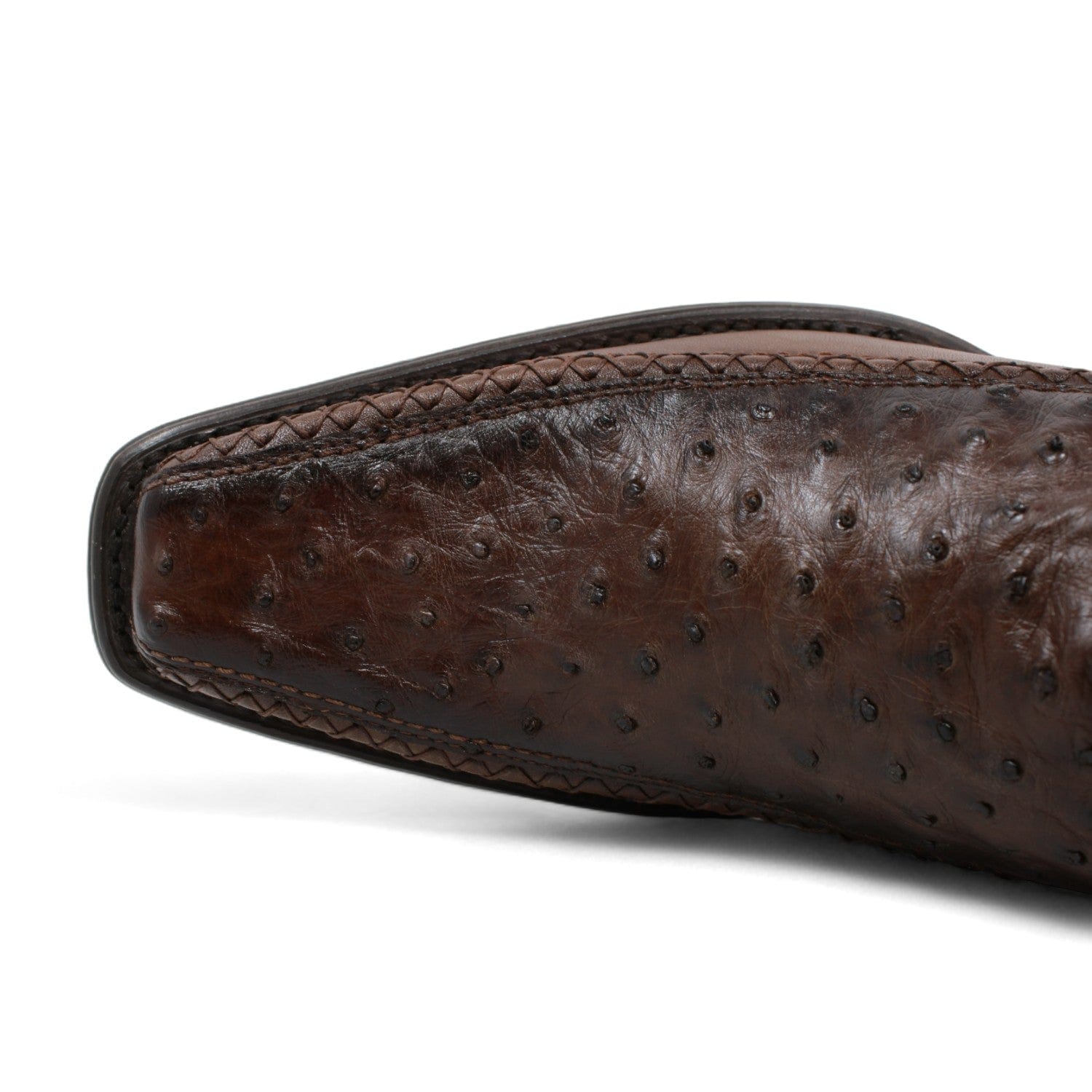 Wild West Ostrich & Deer Skin Square Toe Boots