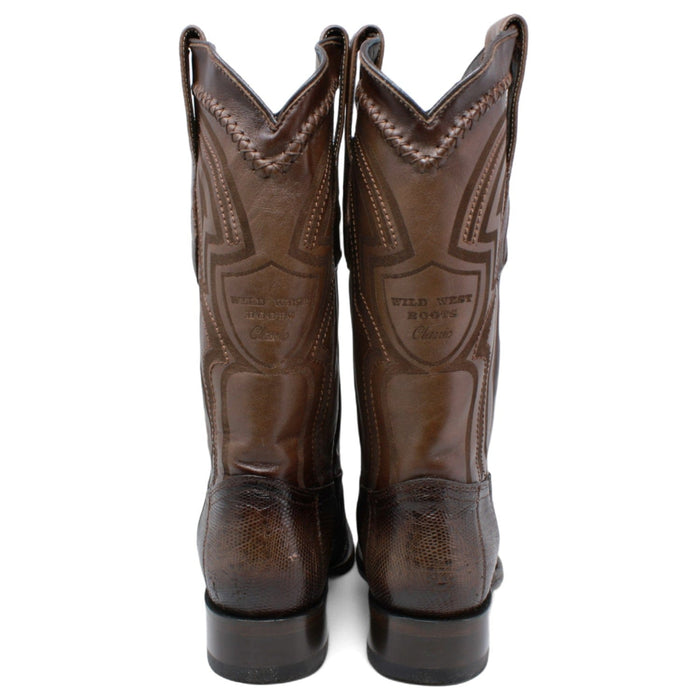 Wild West Teju Lizard Square Toe Boot for Men
