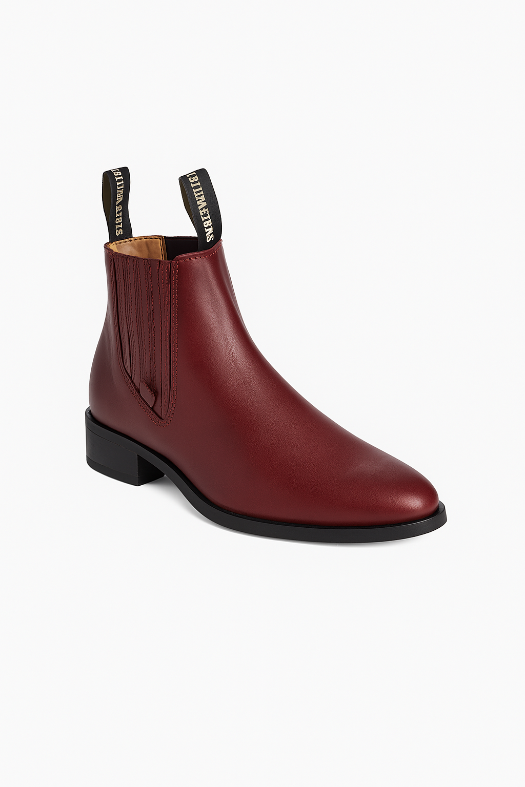 Wild West Napa Chelsea Charro Short Western Boot ~ botines para hombre w/ Rubber Sole Diff.Colors/Sizes Black/Honey/Burgundy ~ Wine ~ Maroon Color/Oryx