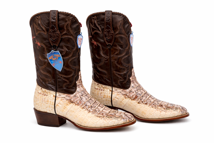 Wild West Natural Genuine Crocodile ~ World Best Alligator ~ Gator Skin Western Cowboy Dress Cowboy Boot Cheap Priced For Sale Online (EE)