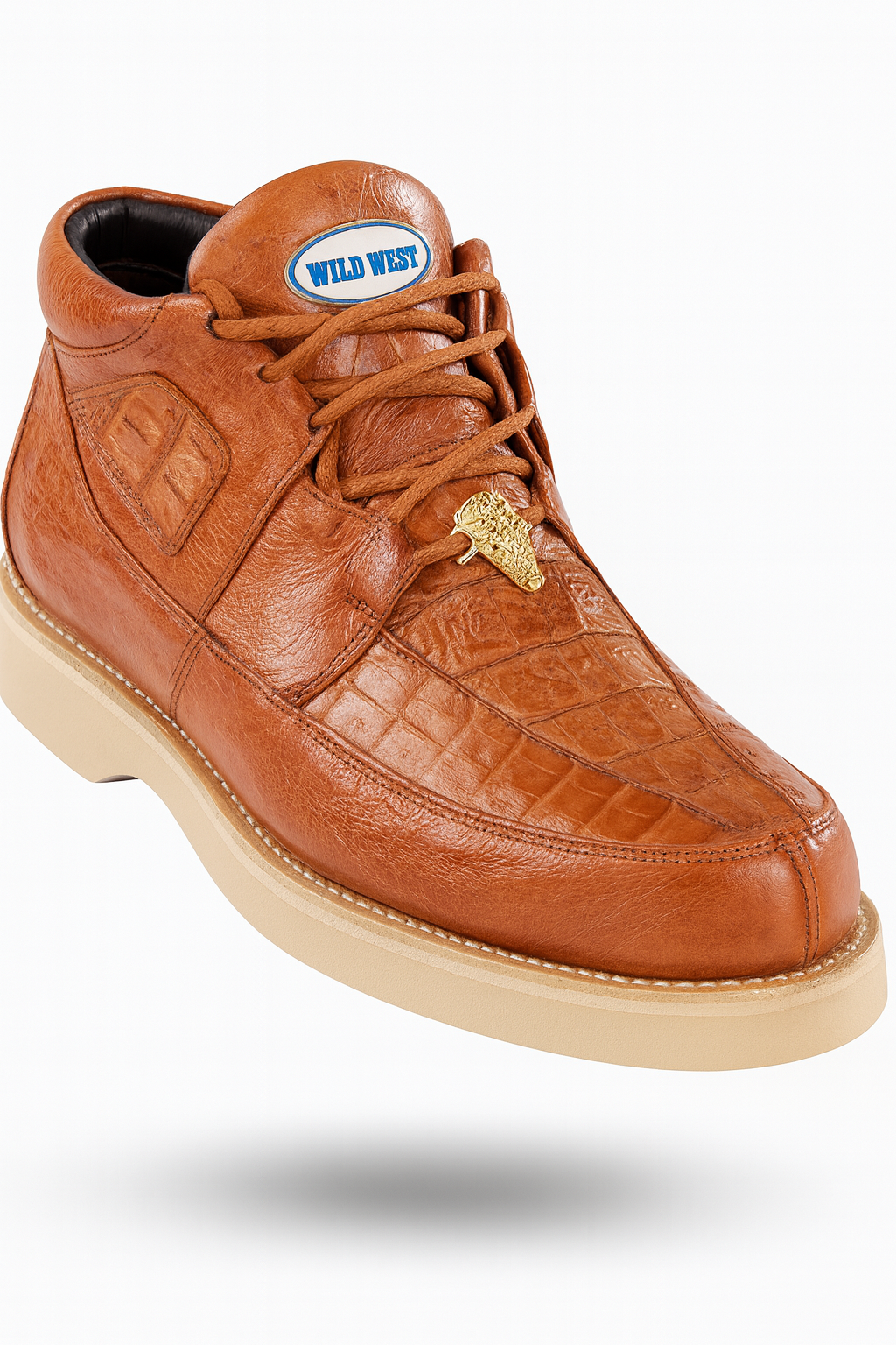 Wild West Caiman & Ostrich Skin Shoes by Los Altos