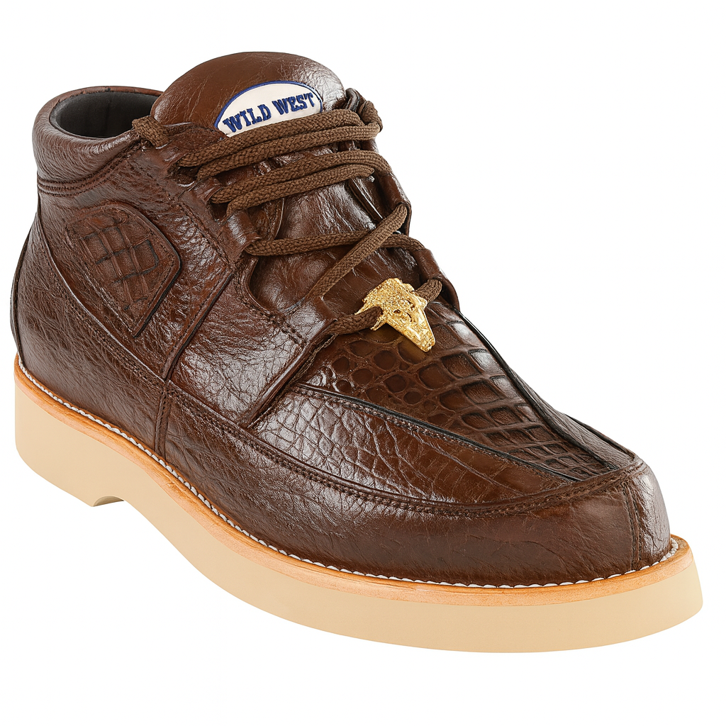 Caiman & Ostrich Skin Wild West Shoes