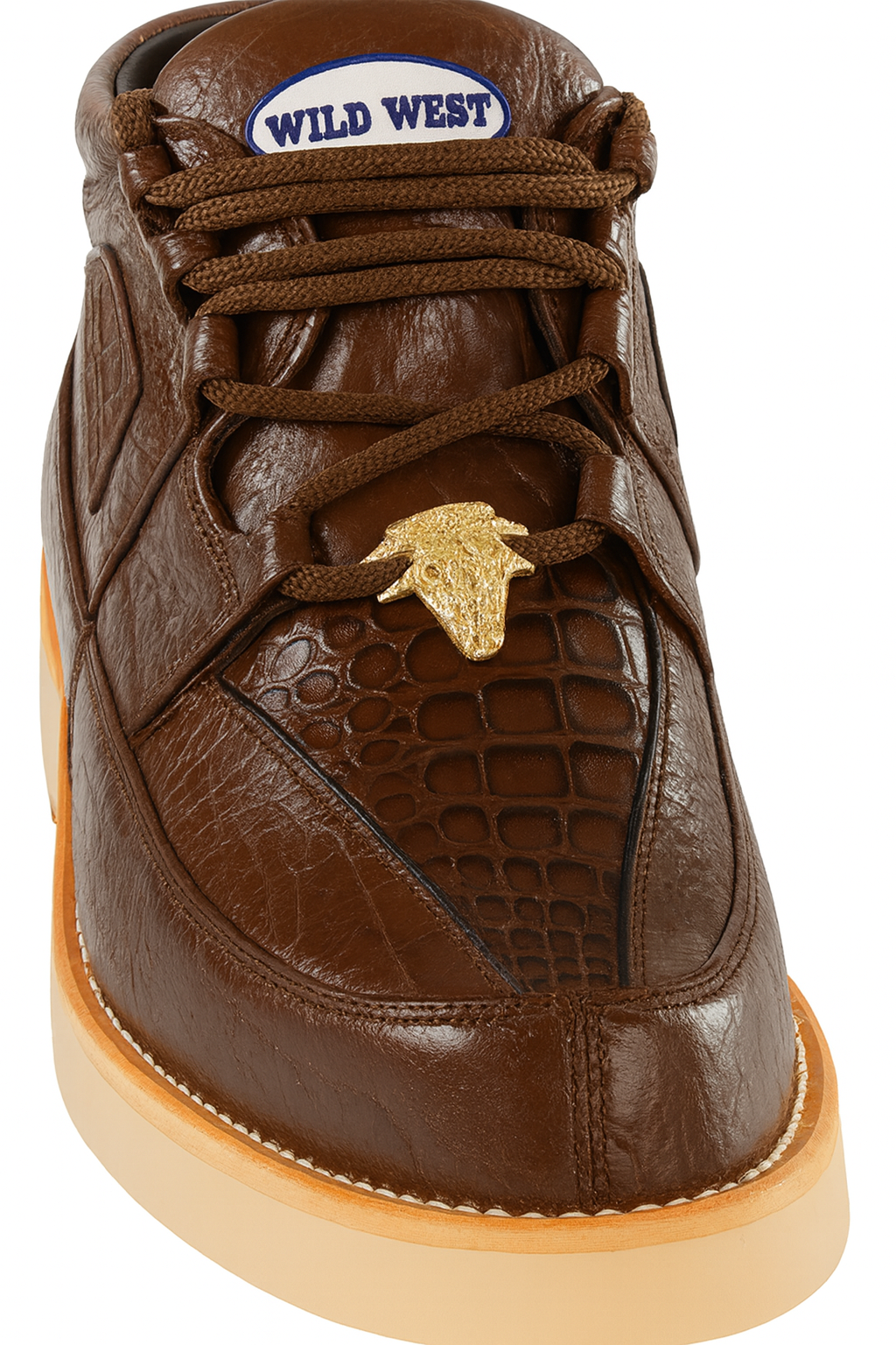 Caiman & Ostrich Skin Wild West Shoes