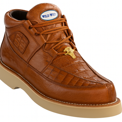 Wild West Caiman & Ostrich Skin Shoes by Los Altos