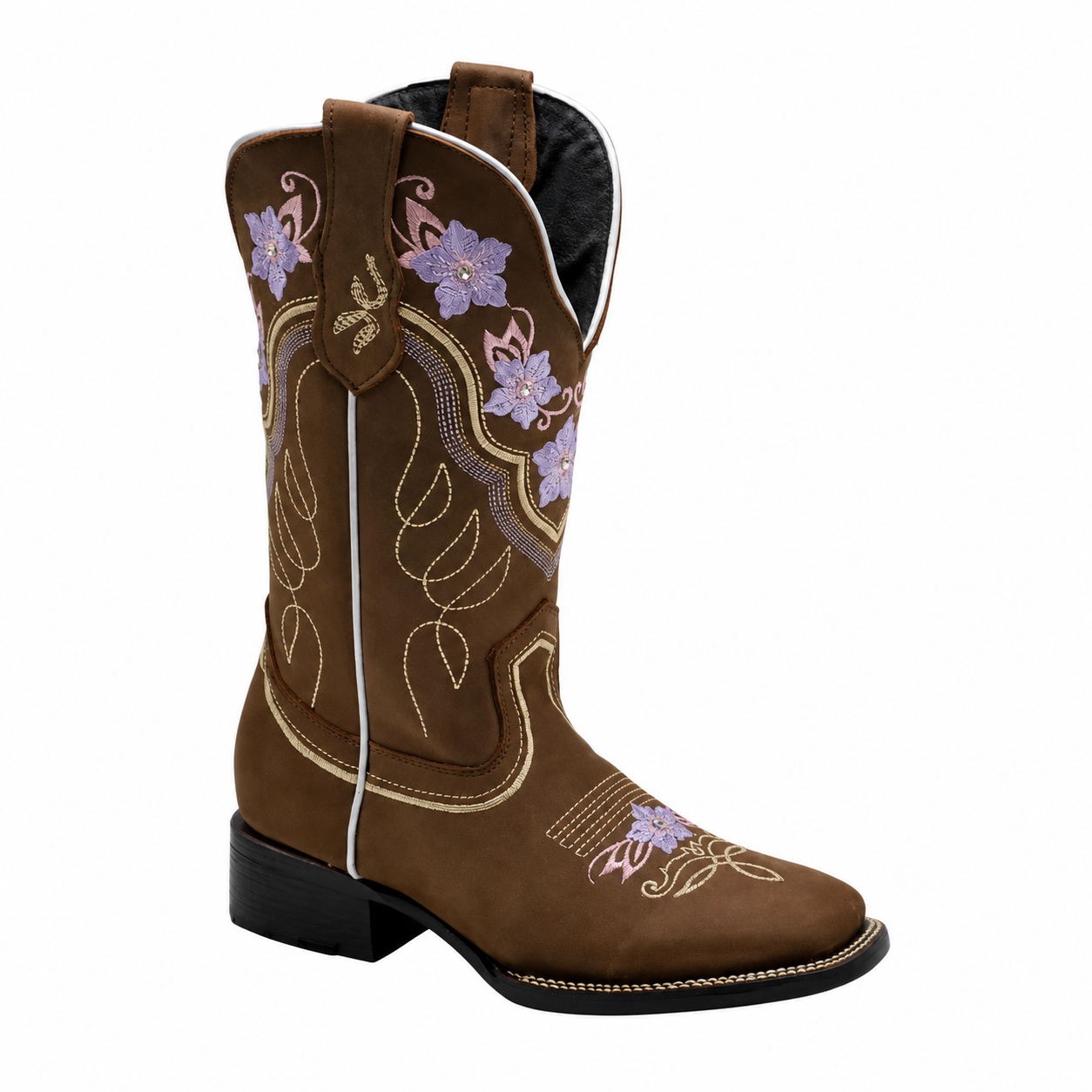 Botas de Cuero Rodeo Café para Mujer JB-JAZMIN