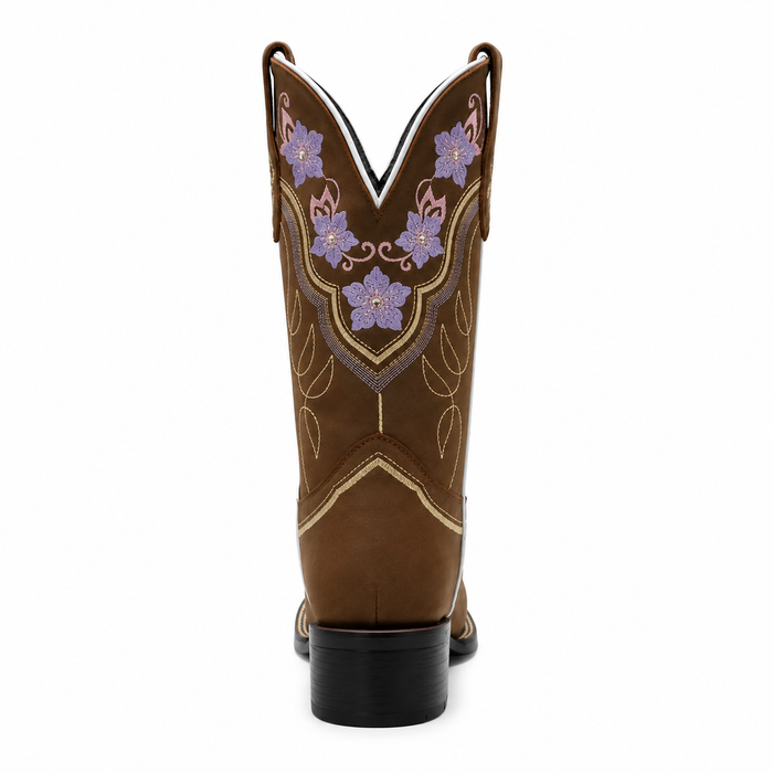 Botas de Cuero Rodeo Café para Mujer JB-JAZMIN