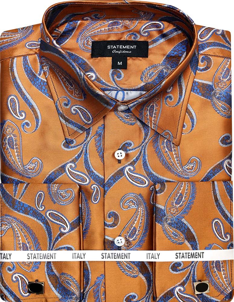 Men's Patterned Woven Dress Shirt by Statement