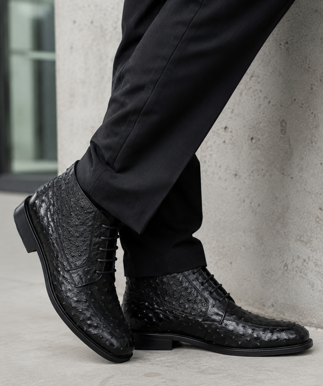 Zapato Botín Piel Avestruz LAB-ZA3060305 by Los Altos Boots