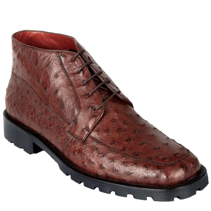 Zapato Botín Piel Avestruz LAB-ZA2060307 Café EE