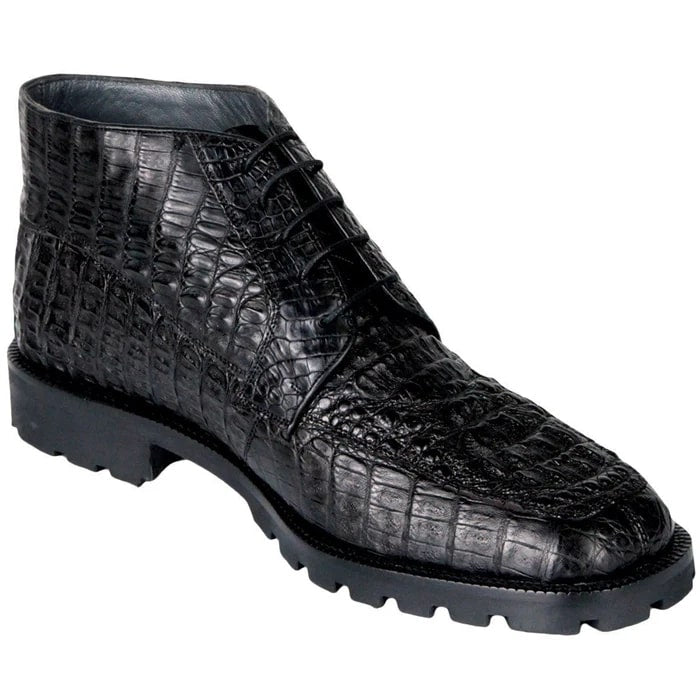 Caiman Hornback Leather Ankle Boot for Men