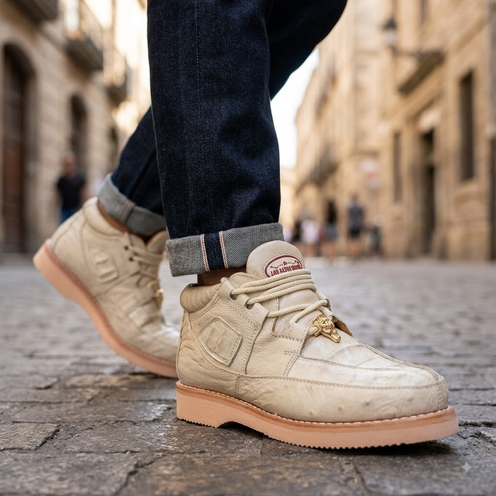 Zapato Caiman y Avestruz Panza LAB-ZA052804