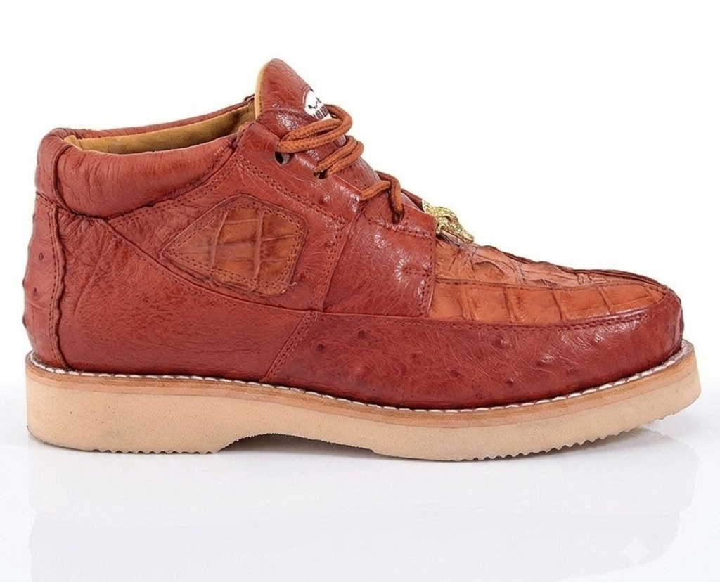 Zapato Caiman y Avestruz Panza LAB-ZA052803