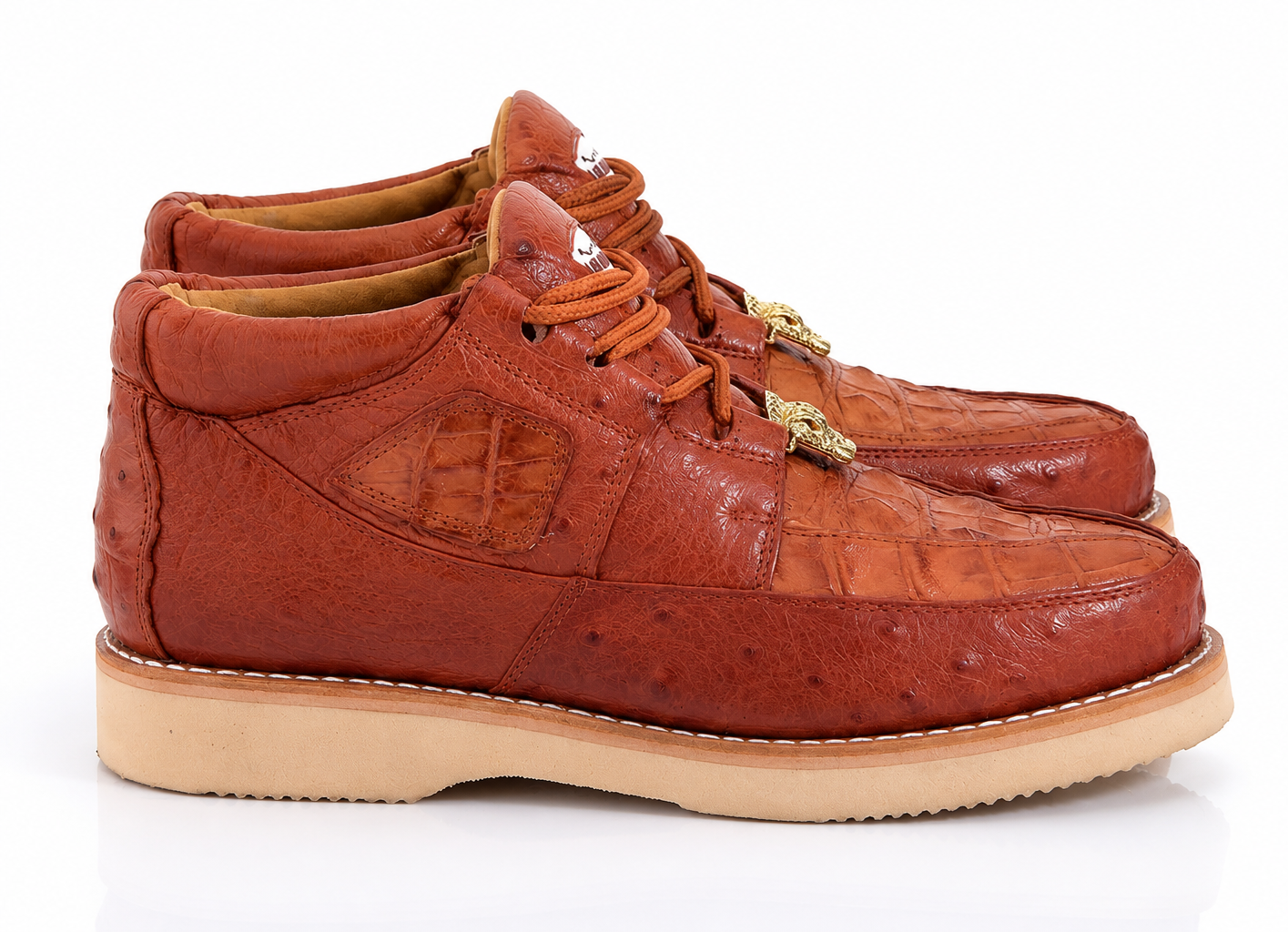 Zapato Caiman y Avestruz Panza LAB-ZA052803