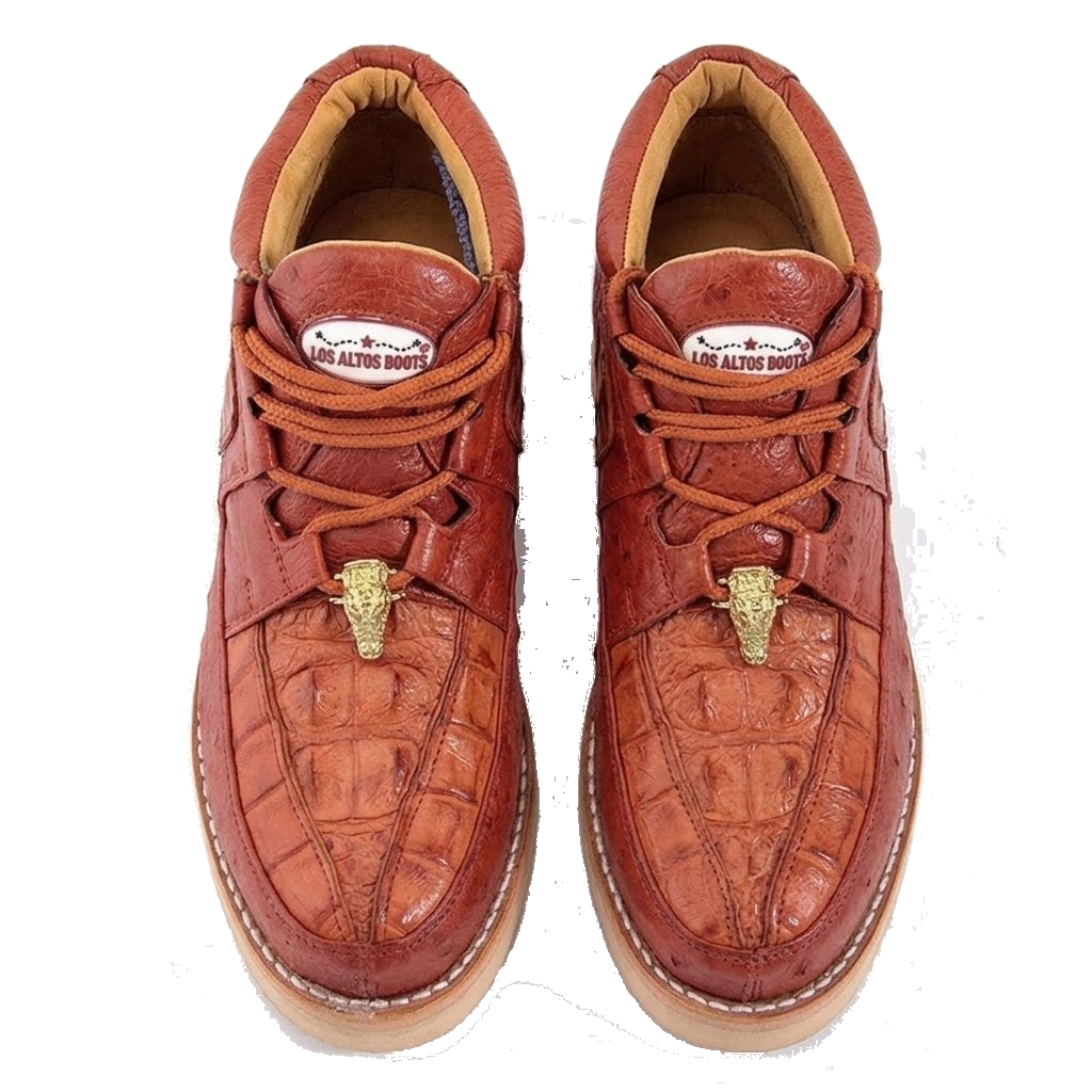 Zapato Caiman y Avestruz Panza LAB-ZA052803
