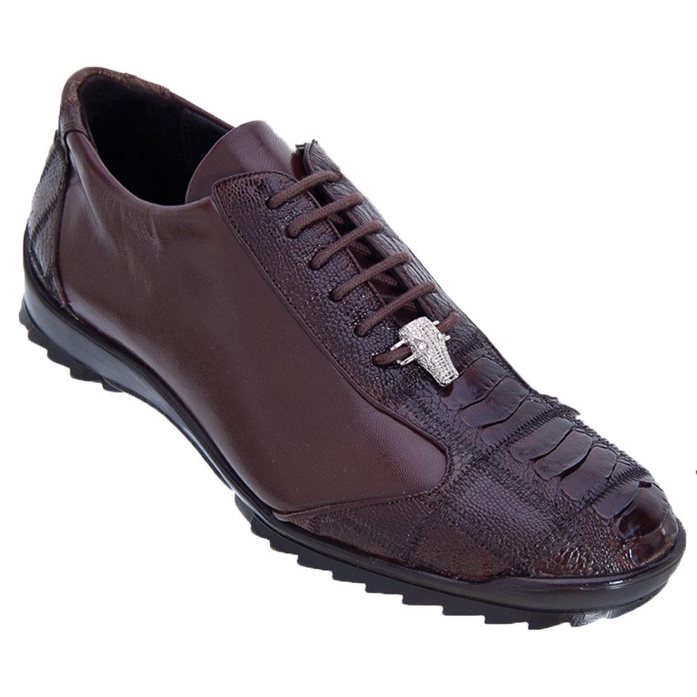 Sneaker de Piel de Avestruz Pata Café LAB-ZC091907