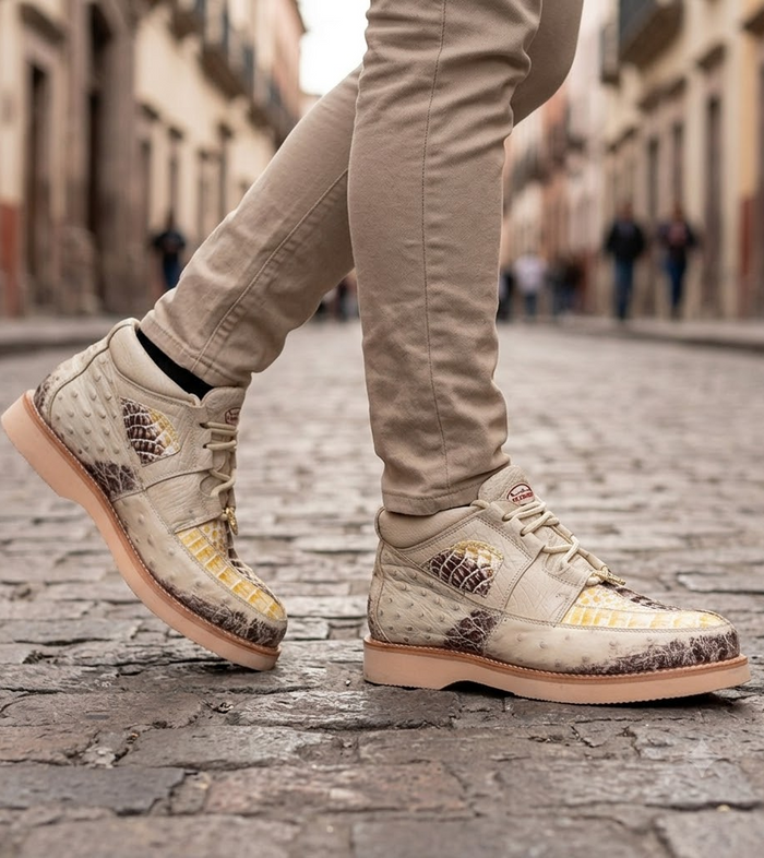 Zapato Caimán y Avestruz LAB-ZA0502 by Los Altos Boots