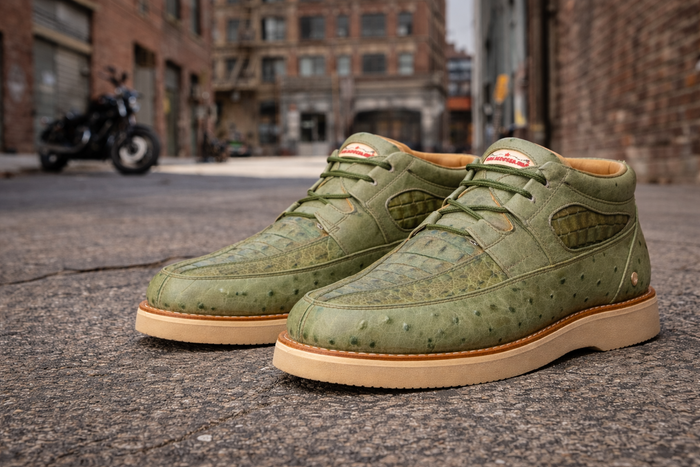 Zapato Piel Caiman y Avestruz LAB-ZA050248
