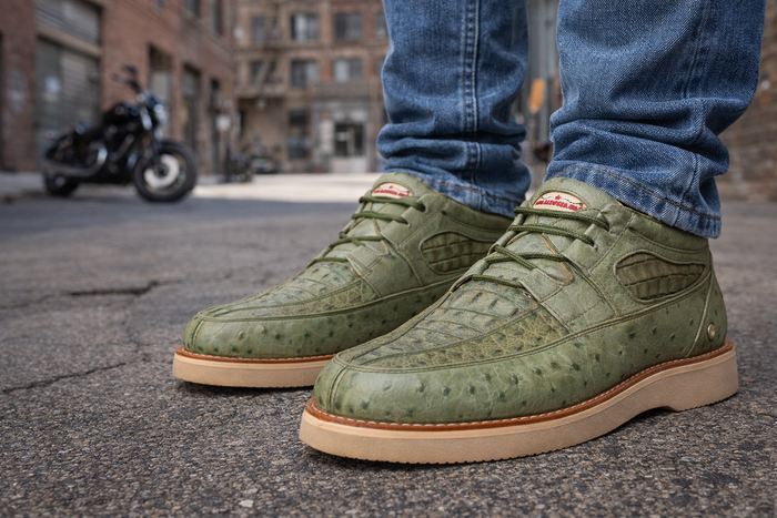Zapato Piel Caiman y Avestruz LAB-ZA050248