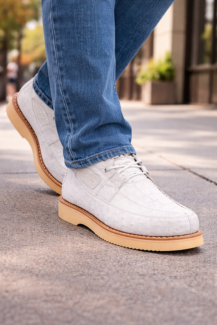 Zapato Piel Caiman y Avestruz LAB-ZA050228