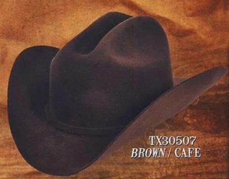  western  hat tejanas 4X Felt Hats Coco Chocolate brown 