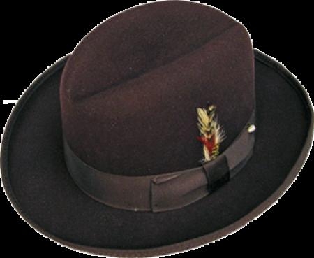 Mens Brown Hat