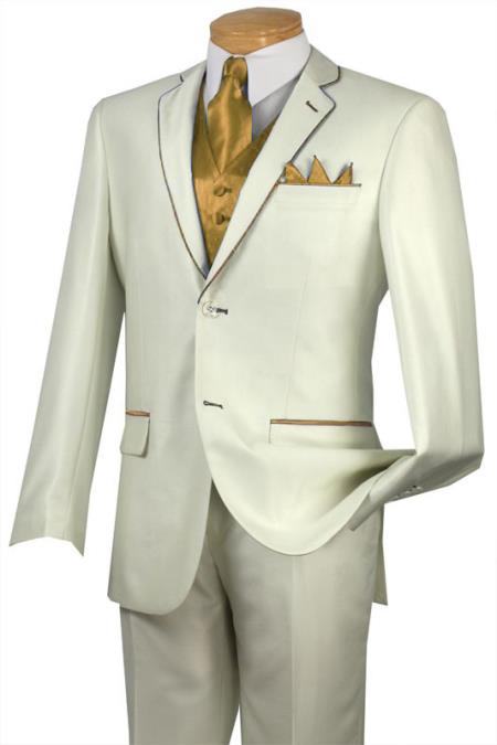 The Twentieth Annual Winter Formal Ivory-Two-Button-Suit-13291
