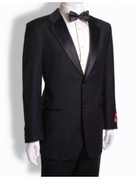 Mantoni Notched Collared Two buttons Suit Dark color black