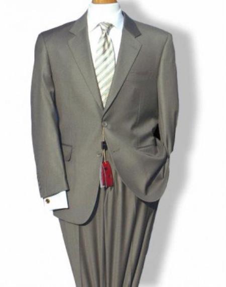 Mantoni Mordern Fit Two buttons Single Breasted Jacket Suit Taupe