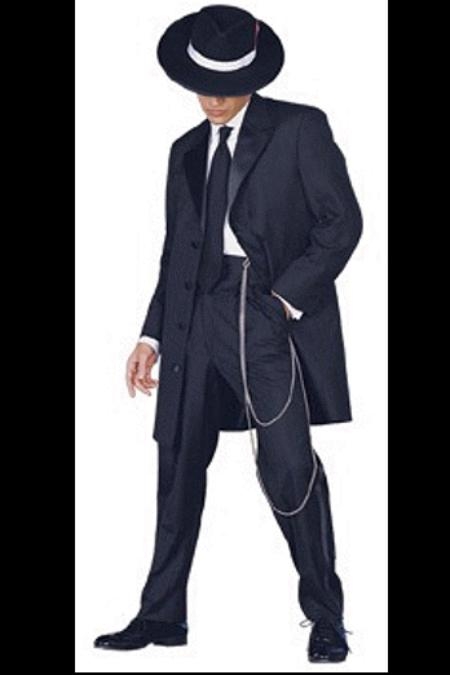 Dark color black Long length er Zoot Suit | Formal Fashion T
