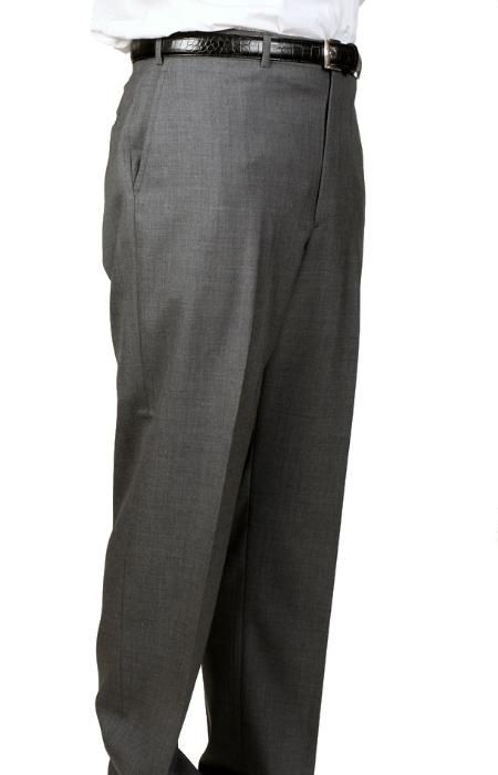  Medium Dark Charcoal Masculine color , Parker, Pleated creased Pants Lined Trousers 