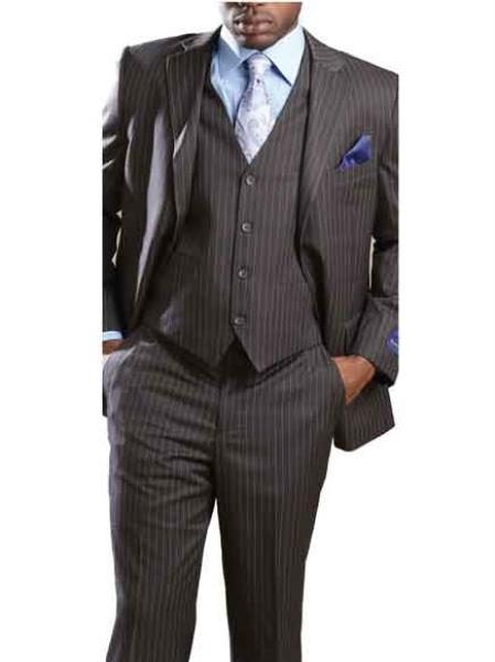 Grey 3 Piece Suit, Big and Tall 