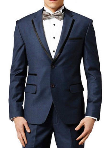  Navy ~ Midnight blue Fashion Designer Wedding Groom Prom ~ Wedding Groomsmen Tuxedo Dinner Suit Coat Jacket Sportcoat