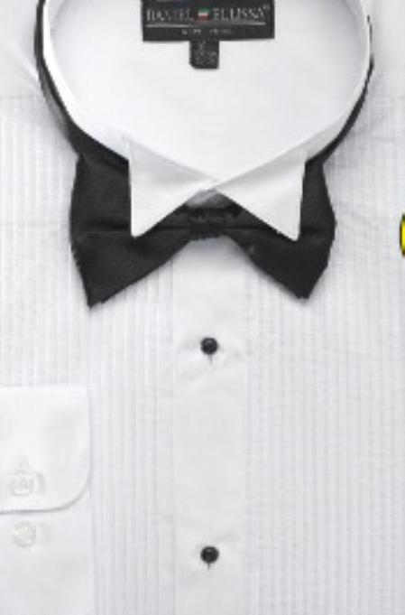  Wing Tip Tuxedo Shirt Groomsmen Vest with Bow Groomsmen Ties Available in Big And Tall Size Men's Neck Ties - Mens Dress Tie - Trendy Mens Ties