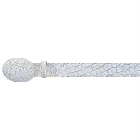 Authentic Genuine Real White & Gold Menudo Belt