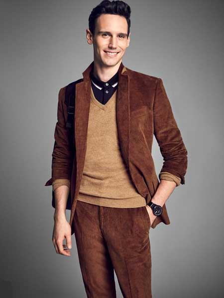  Mens Brown Velvet Corduroy Suit ( Blazer Sportcoat + Slacks) 