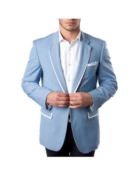    Light Blue navy blue suit wedding Blazer Suit Jacket For Affordable Cheap Priced Unique Fancy For Men Available Big Sizes on sale Men 
