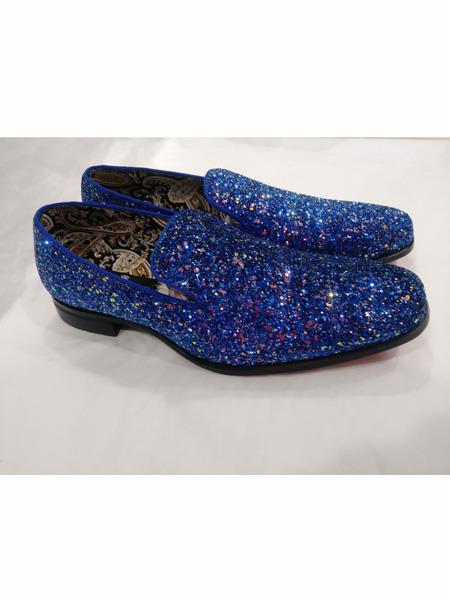 Glitter Royal Dress Loafers Shoes