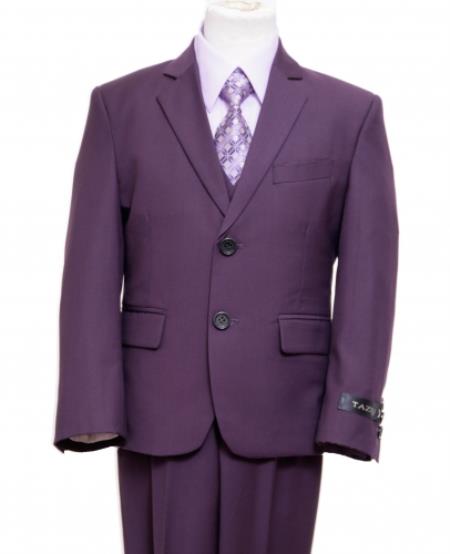  Purple Boys Suit