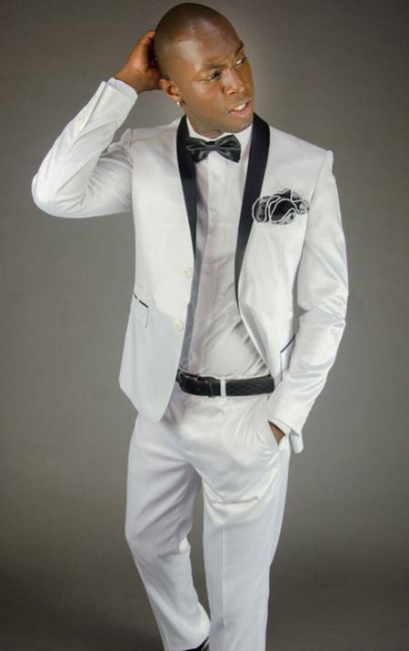  Two buttons White Shawl Collared Slim Fit Tuxedo Best Cheap Blazer ~ Suit Jacket For Affordable Cheap Priced Unique Fancy For Men Available Big Sizes on sale Men Affordable Sport Coats Sale