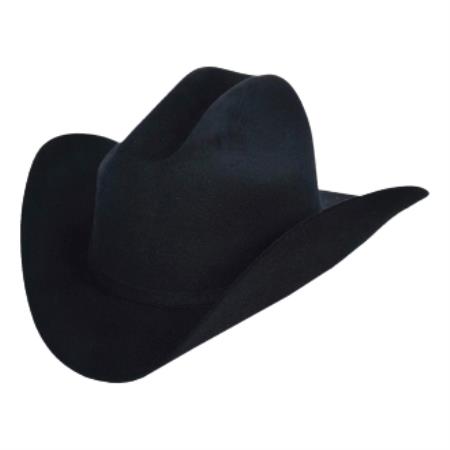  Los Authentic Los altos Hats-Valentin Style Western Hat – Dark color black 