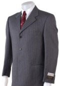 Charcoal Gray Pinstripe Suit