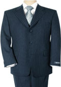 Mens Navy Blue Suit