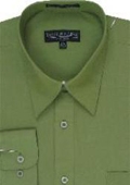 Mens Banded Collar Shirt