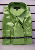 Mens Green Shirt Tie